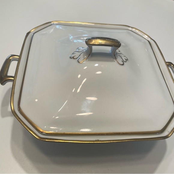 Antique Art Deco J&G Meakin Square Covered Serving Dish - Picture 1 of 6